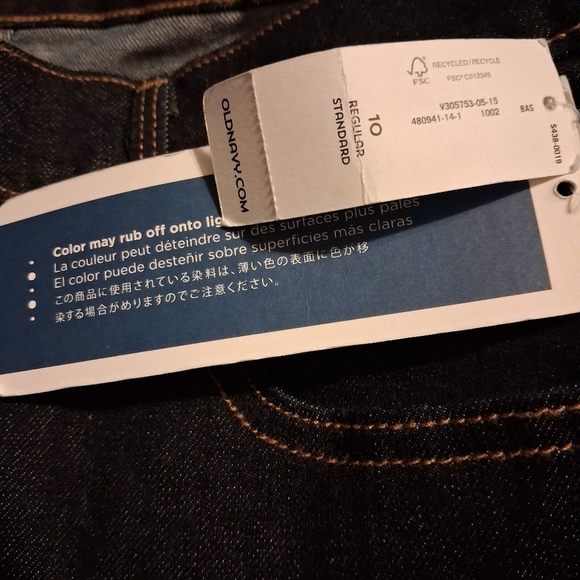 Dark Blue Denim Jeans Size 10 - Picture 8 of 9